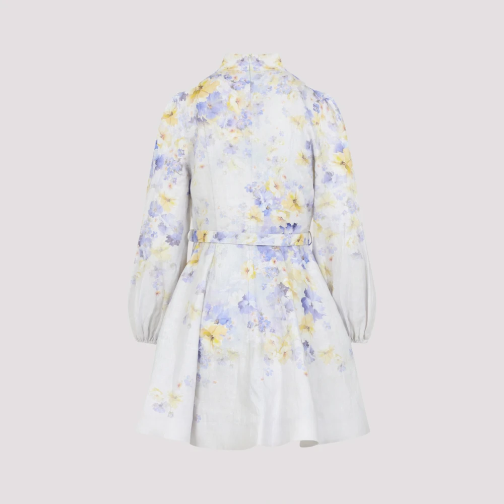 Zimmermann Bloemen Crush Mini Jurk Multicolor Dames