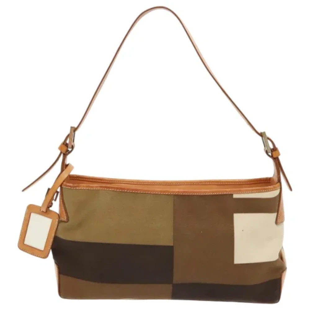 Bally Pre-owned Canvas shoulder-bags Green Dames