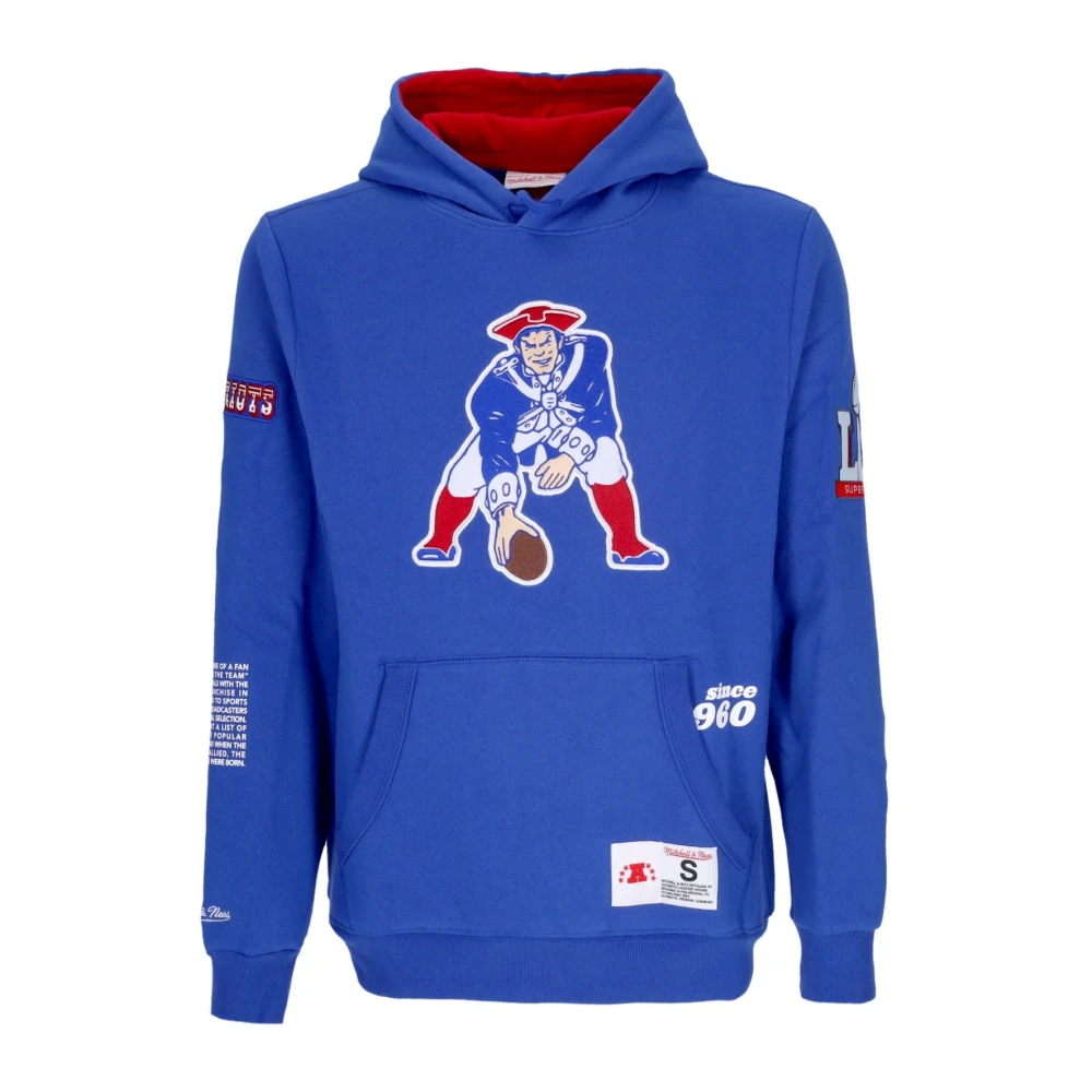 Mitchell & Ness NFL Team Origins Fleece Hoodie Blue Heren