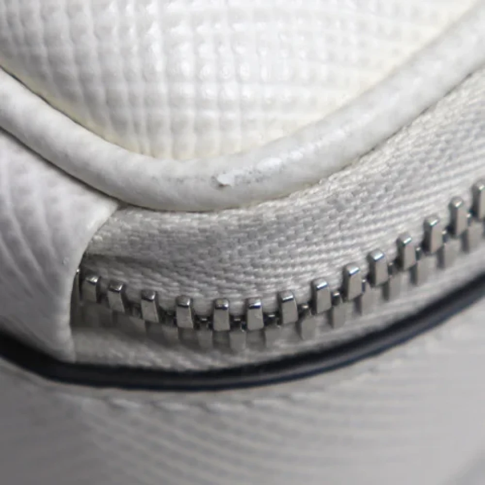 Prada Vintage Pre-owned Leather prada-bags White Dames