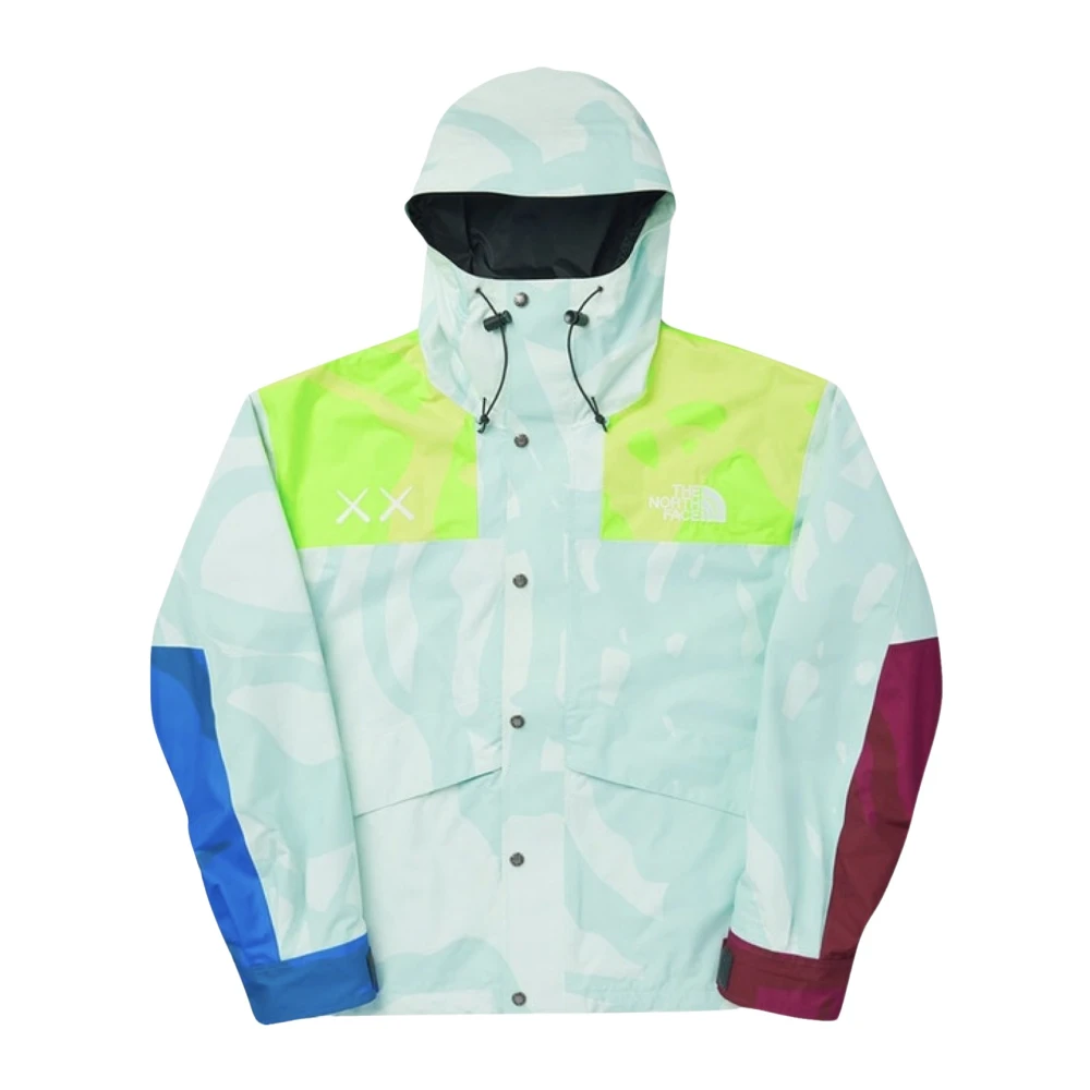 Kaws Mountain Parka Jacket Light Blue Green Multicolor Heren