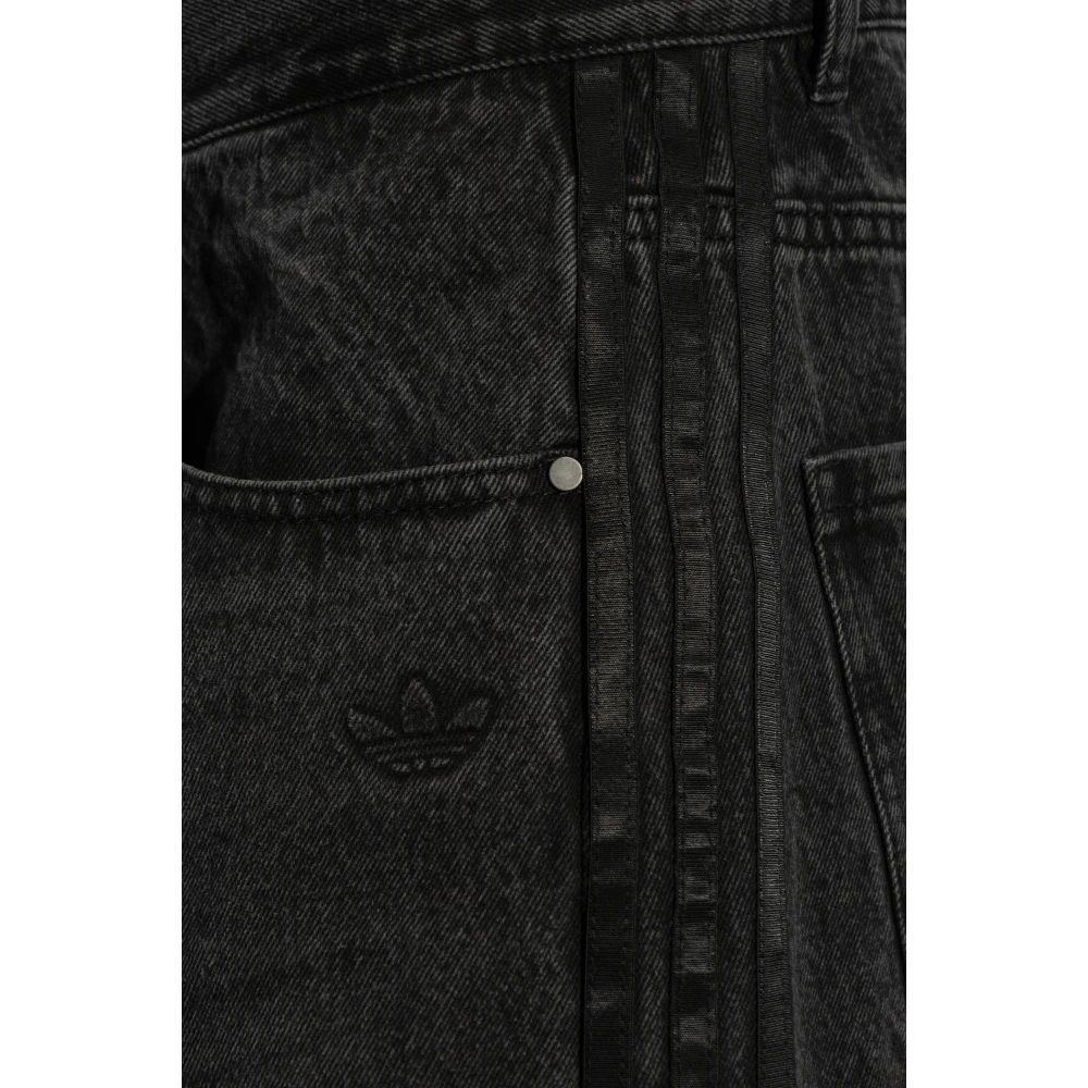 adidas Originals Wijde pijpen jeans Black Heren