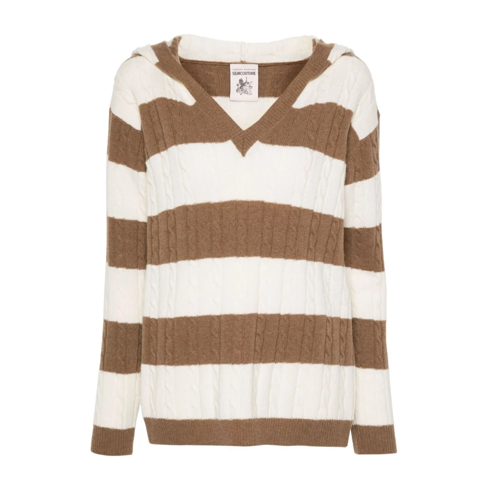 Semicouture Ivory Desert Style Zoe Jurk Multicolor Dames