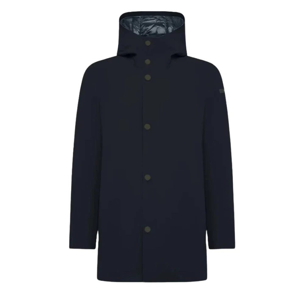 Rrd Men's Blue Parka With Stratofabric3 Membrane - Parkas - Xl - Coats
