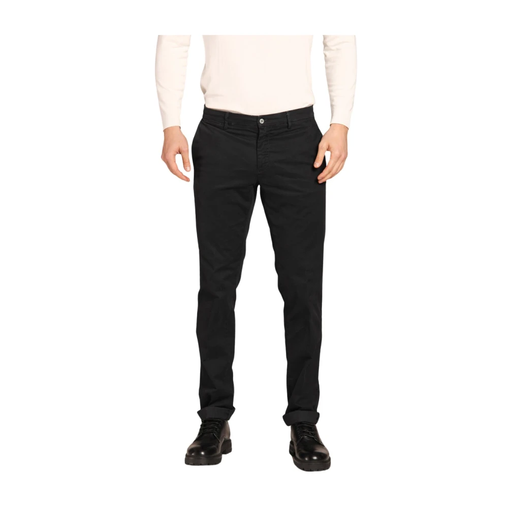Mason's Gabardine Stretch Chino Broek Regular Fit Gray Heren