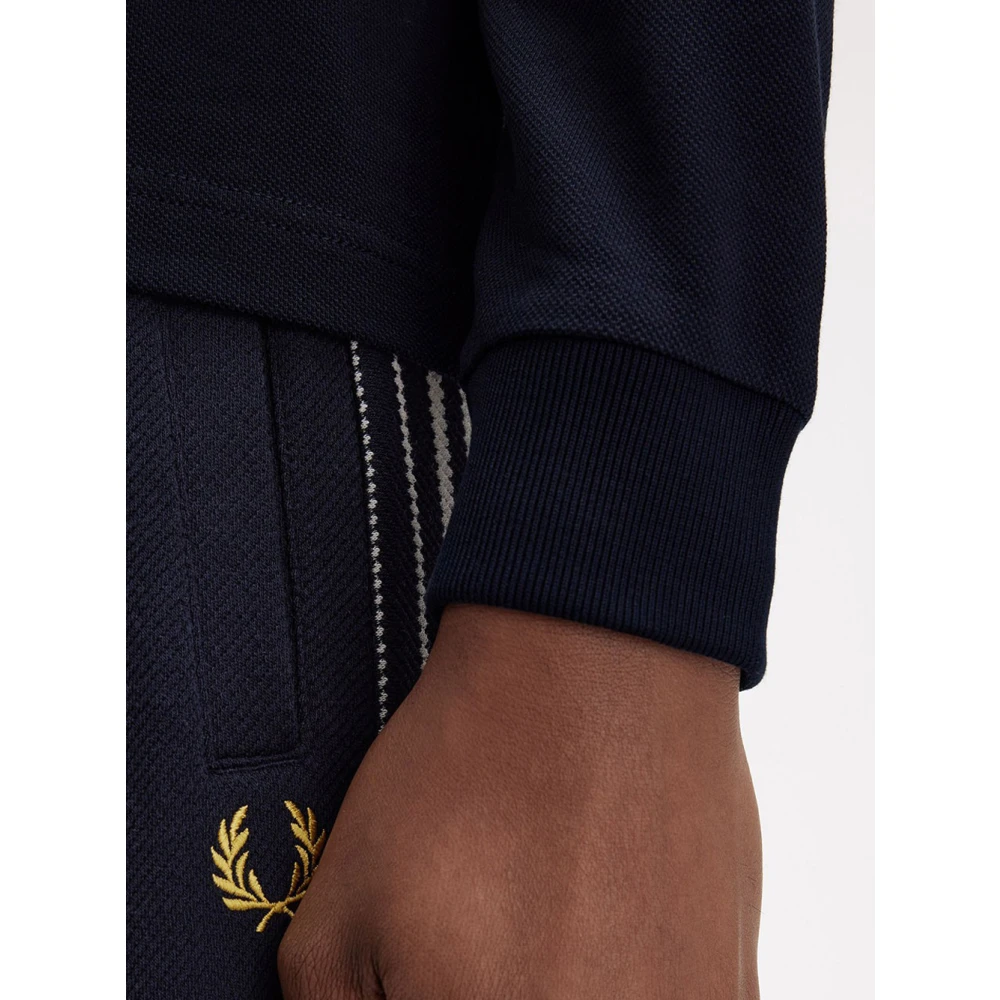 Fred Perry Twin Tipped Polo Shirt Blue Heren