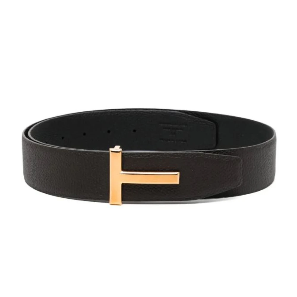 Tom Ford , Belts, Male, Black, 90 Cm, Double-Sided Belt - Image 4