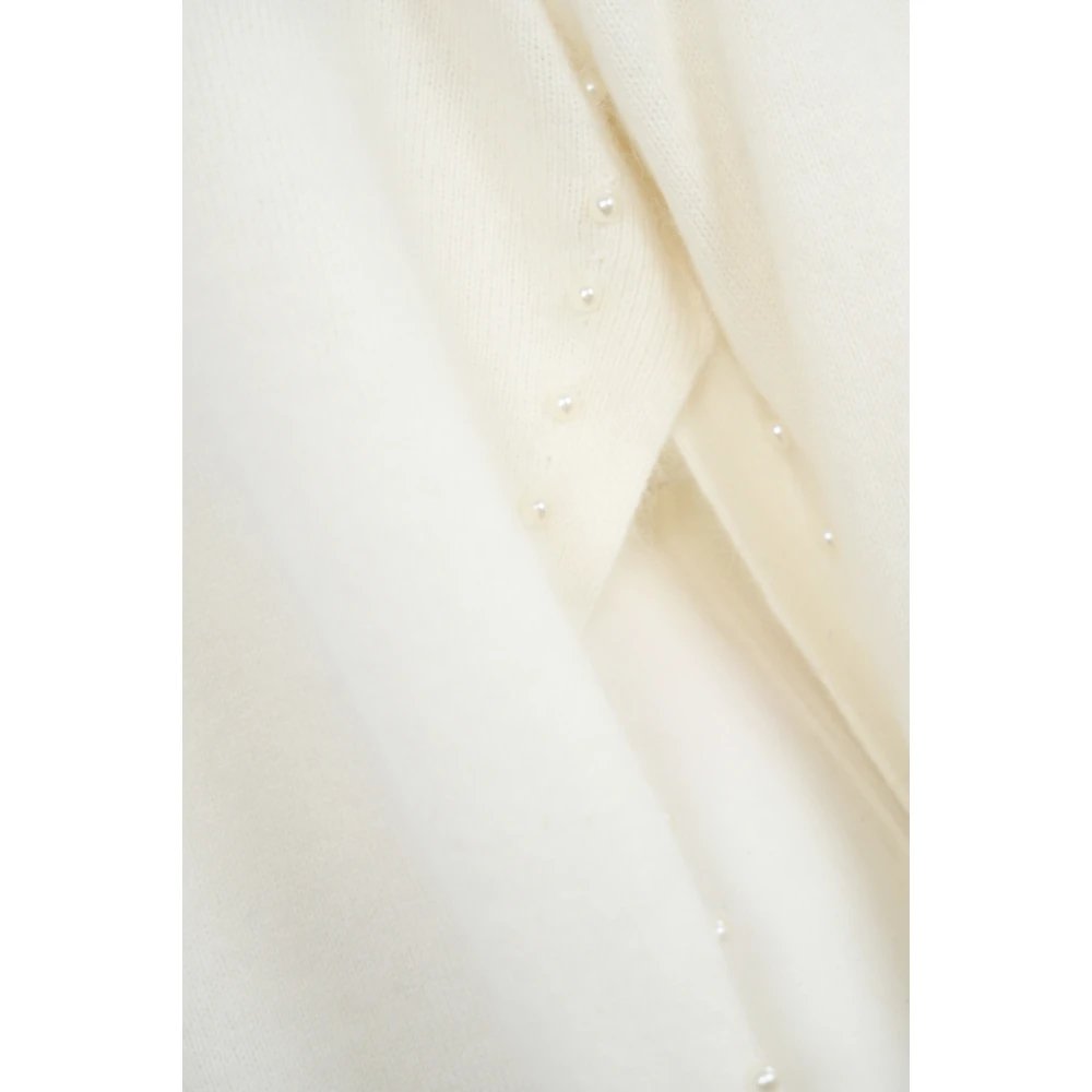 Twinset Angora coltrui met strass Beige Dames