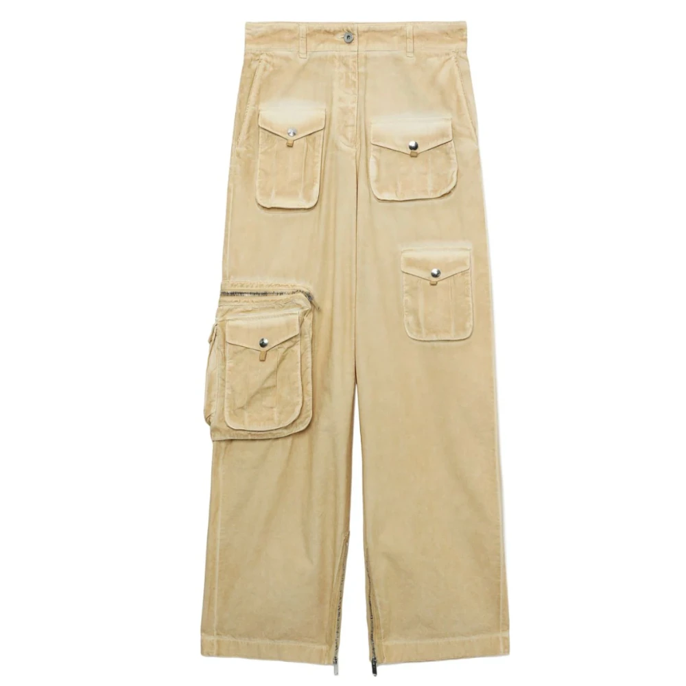 Halfboy Cargo Pants in Warm Sand Beige Dames