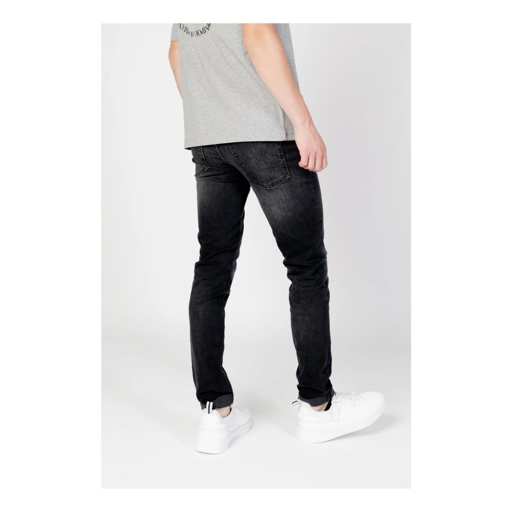 Antony Morato Zwarte Heren Jeans met Ritssluiting en Knoopsluiting Black Heren