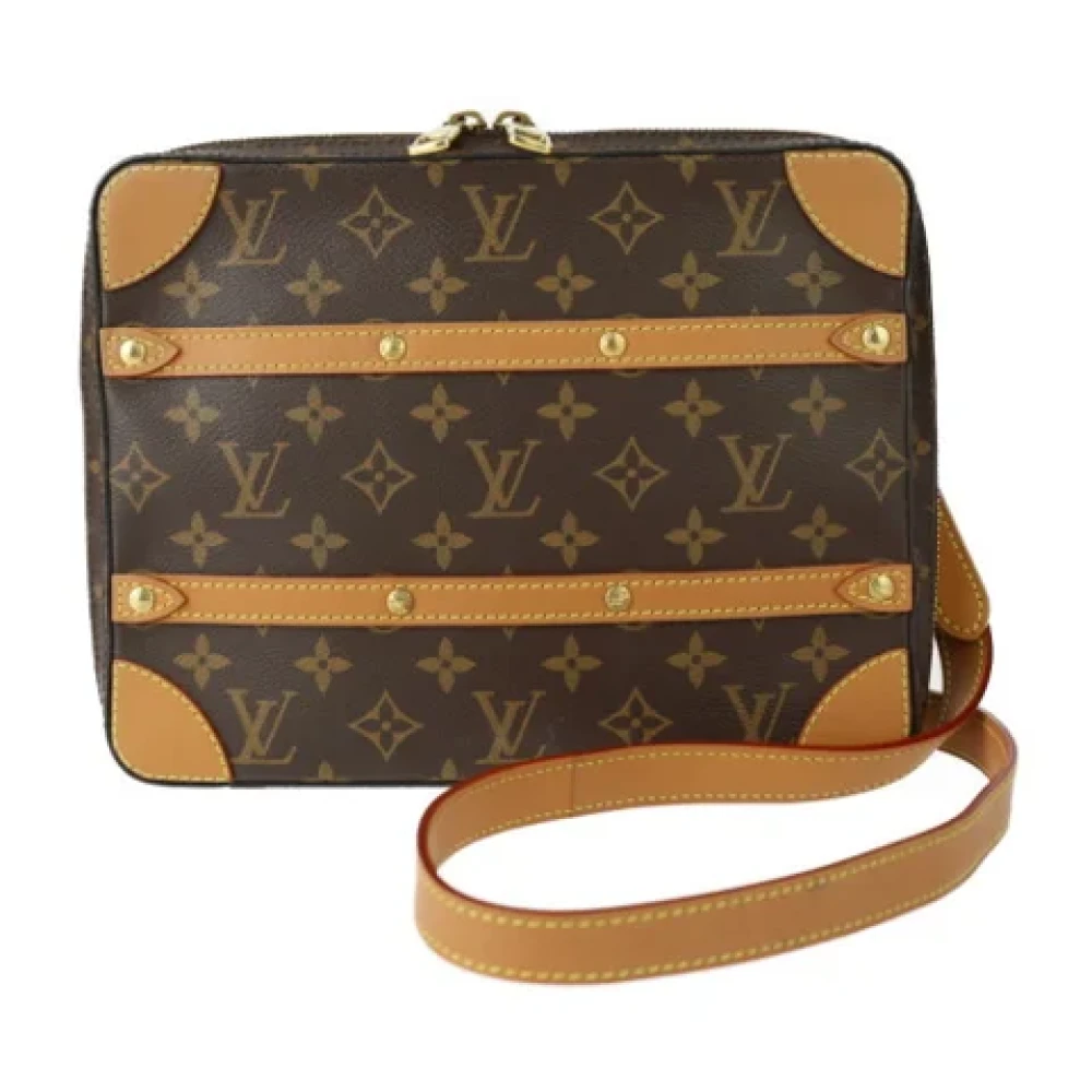 Louis Vuitton Vintage Pre-owned Canvas shoulder-bags Brown Dames