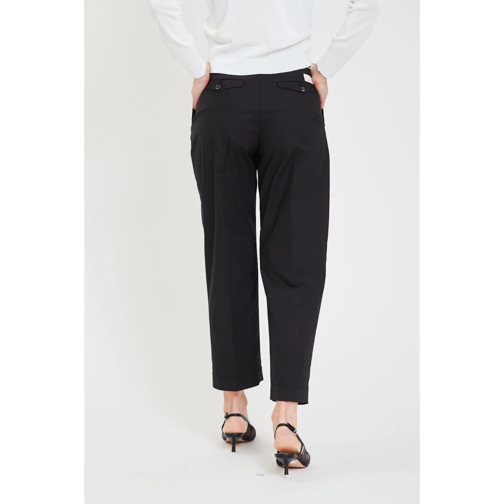 Nine In The Morning Hoge Taille Slim Fit Blauwe Broek Black Dames