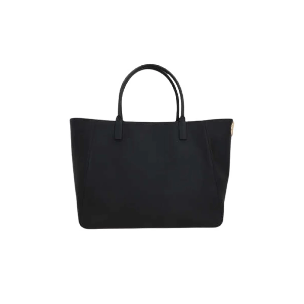 Valentino Garavani Zwarte leren tote tas met VLogo Black Dames