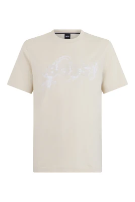 T-shirt i bomull med korta ärmar