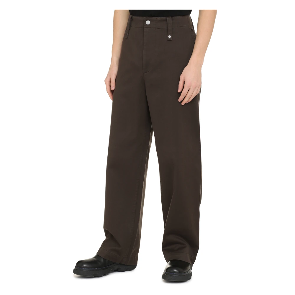 Burberry Katoenen Broek met Zakken Brown Heren