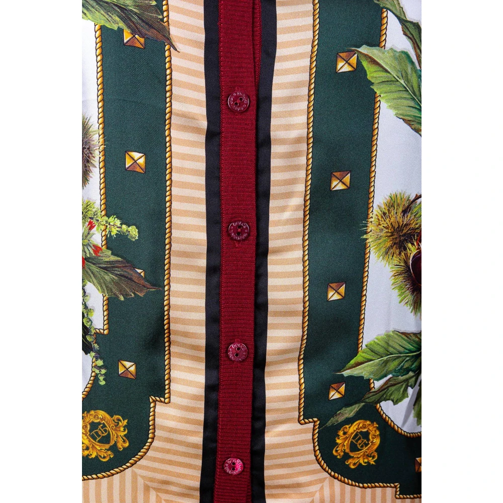 Dolce & Gabbana Vrouwen Kastanje Knopen Vest Brown Dames