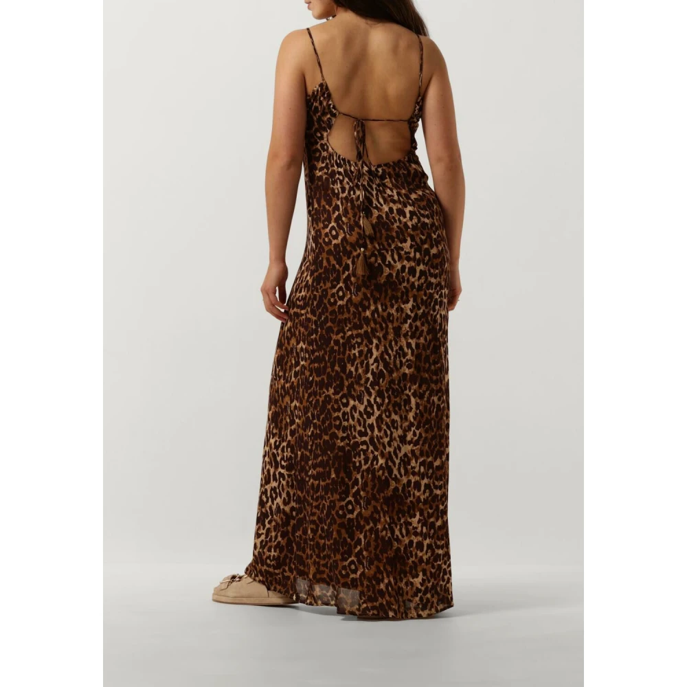 Harper & Yve Luipaardprint Maxi Jurk Brown Dames