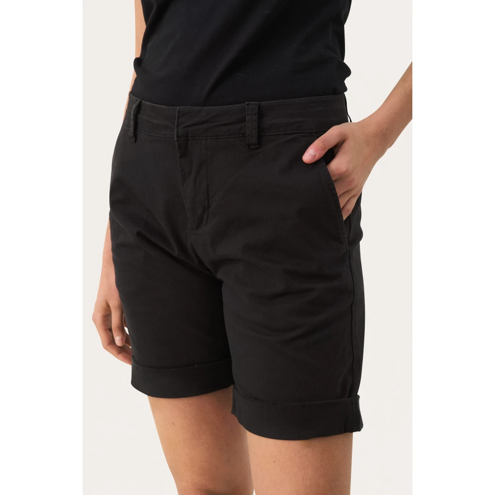 Part Two Blauw Grafiet Bermuda Shorts Blue Dames