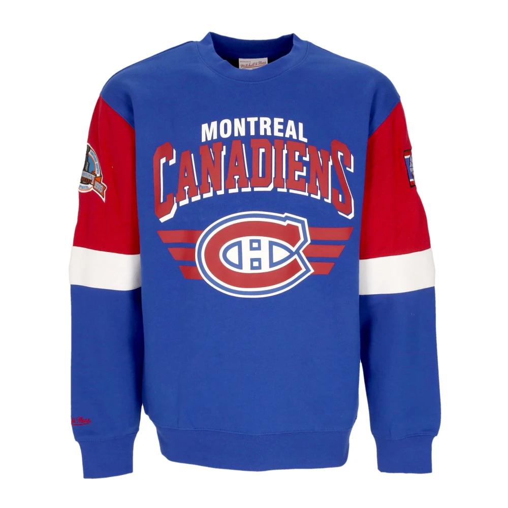 Mitchell & Ness NHL Crewneck Sweatshirt Viering Teamkleuren Blue Heren