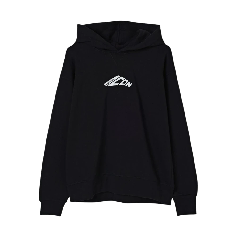 Dsquared2 Unisex Black Cool Fit Hoodie Sweatshirt
