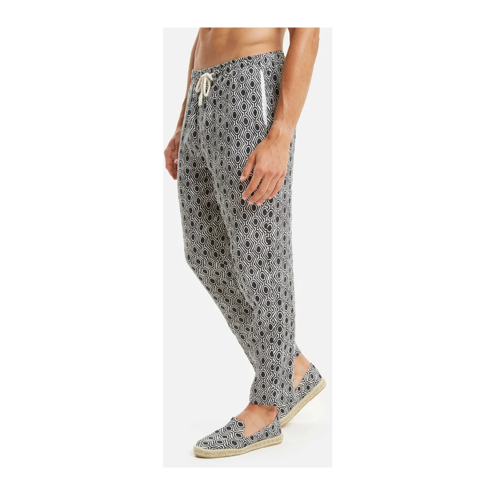 Peninsula Klassieke en Verfijnde Linnen Broek Multicolor Heren