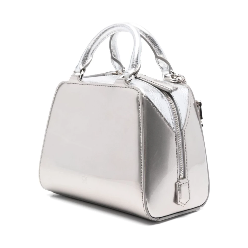 Givenchy Cube Nano Zilveren Schoudertas Gray Dames