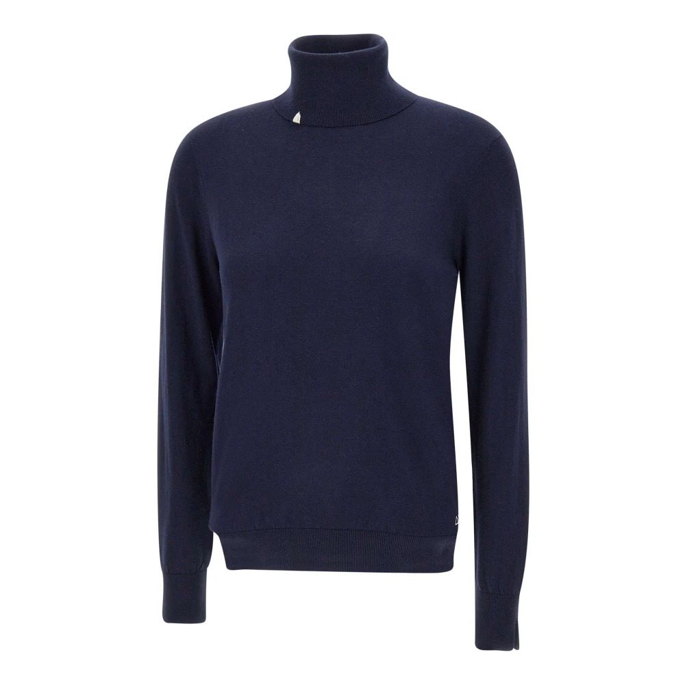 Sun68 Navy Blue Turtleneck Sweater Blue, Dam