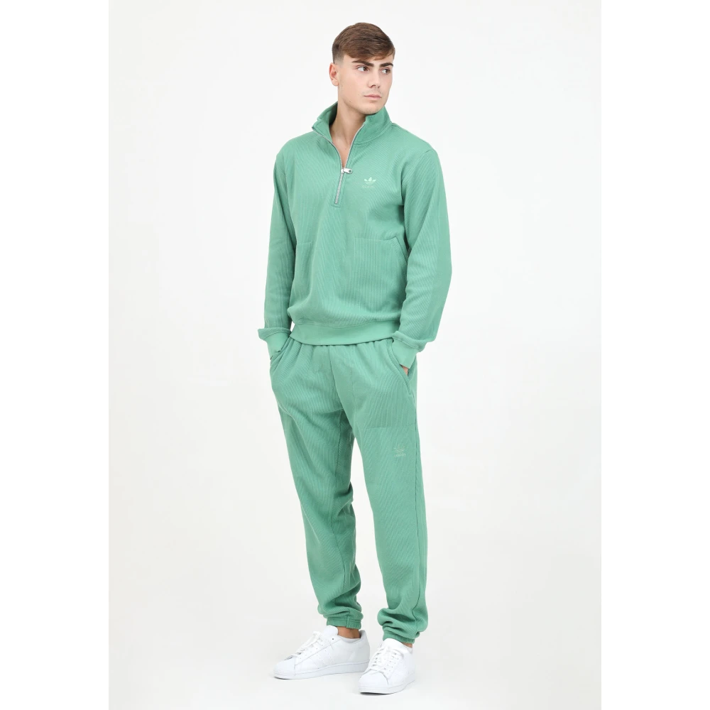 adidas Originals Groene Sportieve Essentials Wafelbroek Green Heren