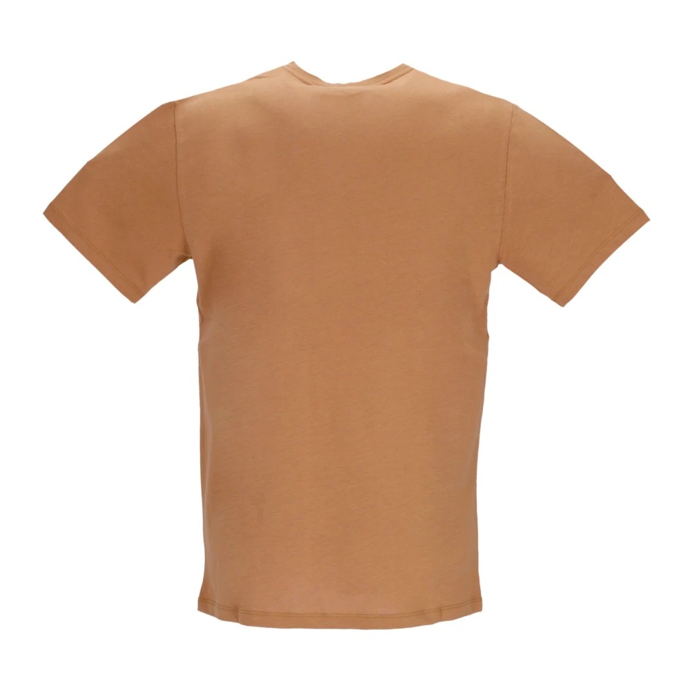 Dolly Noire Logo Tee Khaki Korte Mouw T-shirt Brown Heren