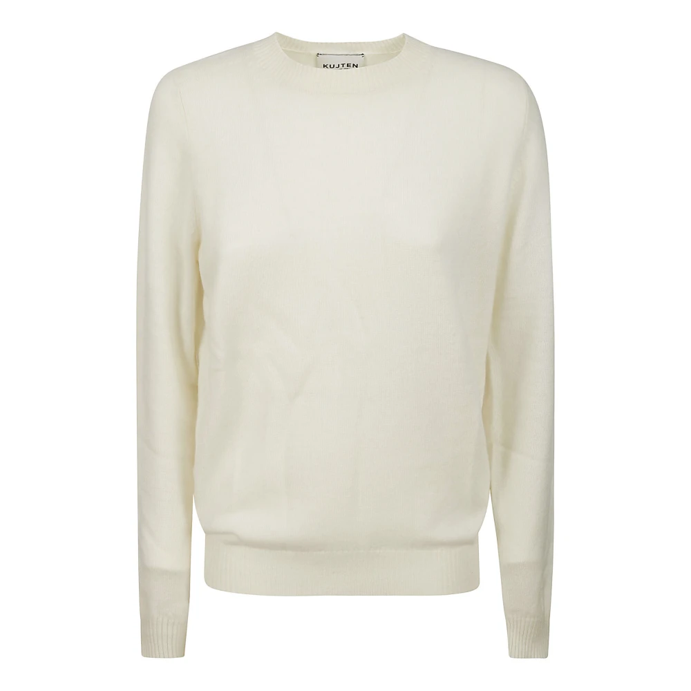 Kujten Kasjmier Crewneck Sweater voor vrouwen White Dames