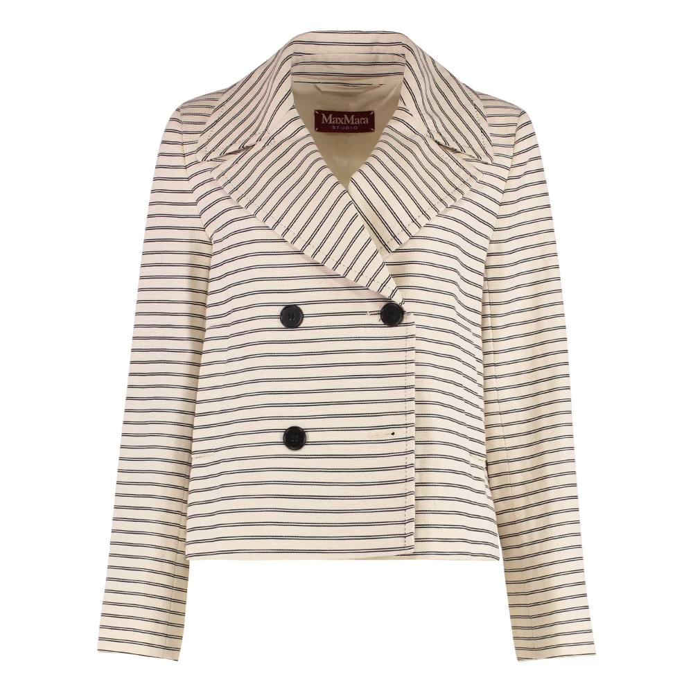 Max Mara Studio Damen Beige Jacken, Mgröße:
