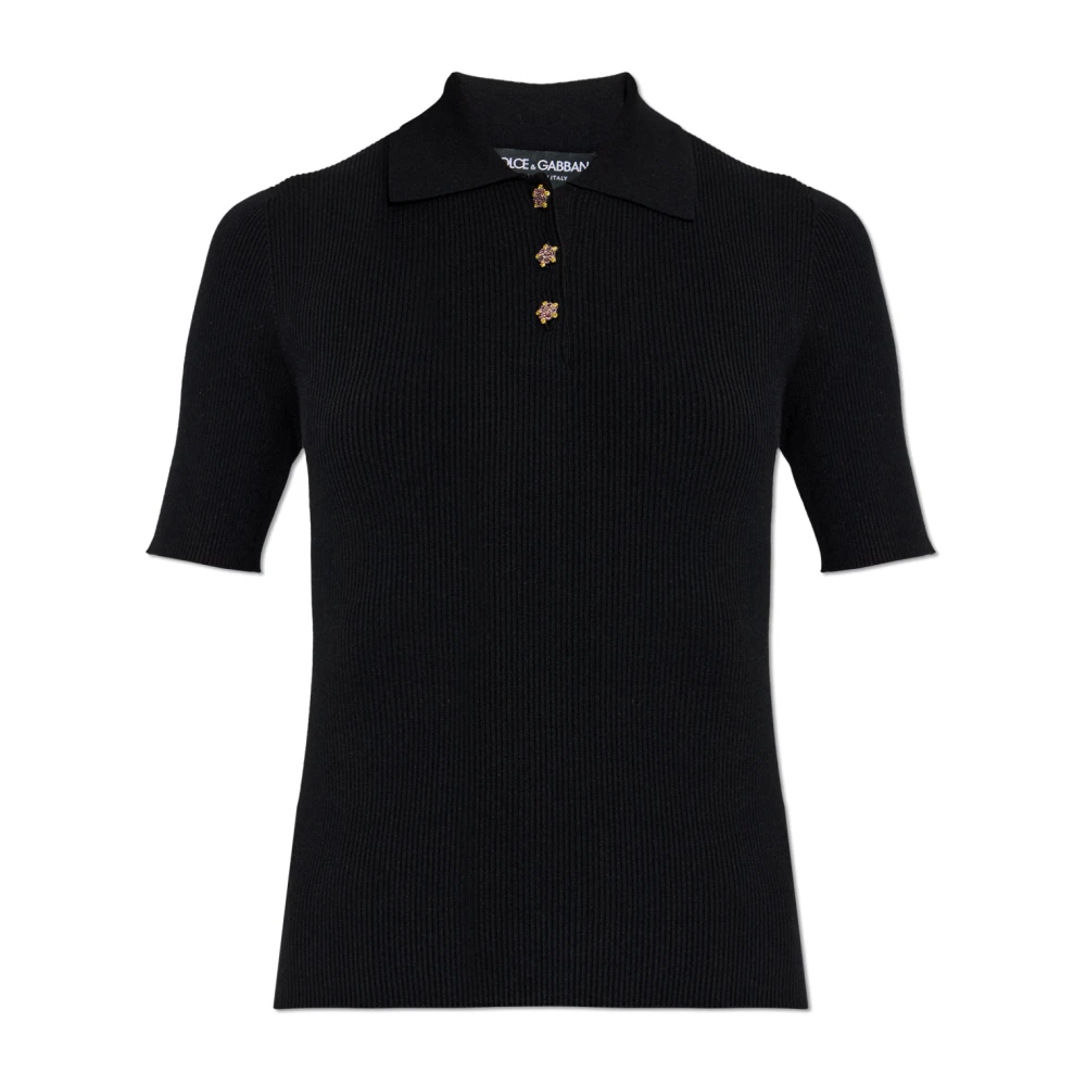 Dolce & Gabbana Damen Schwarz Strickwaren, K, Sgröße: