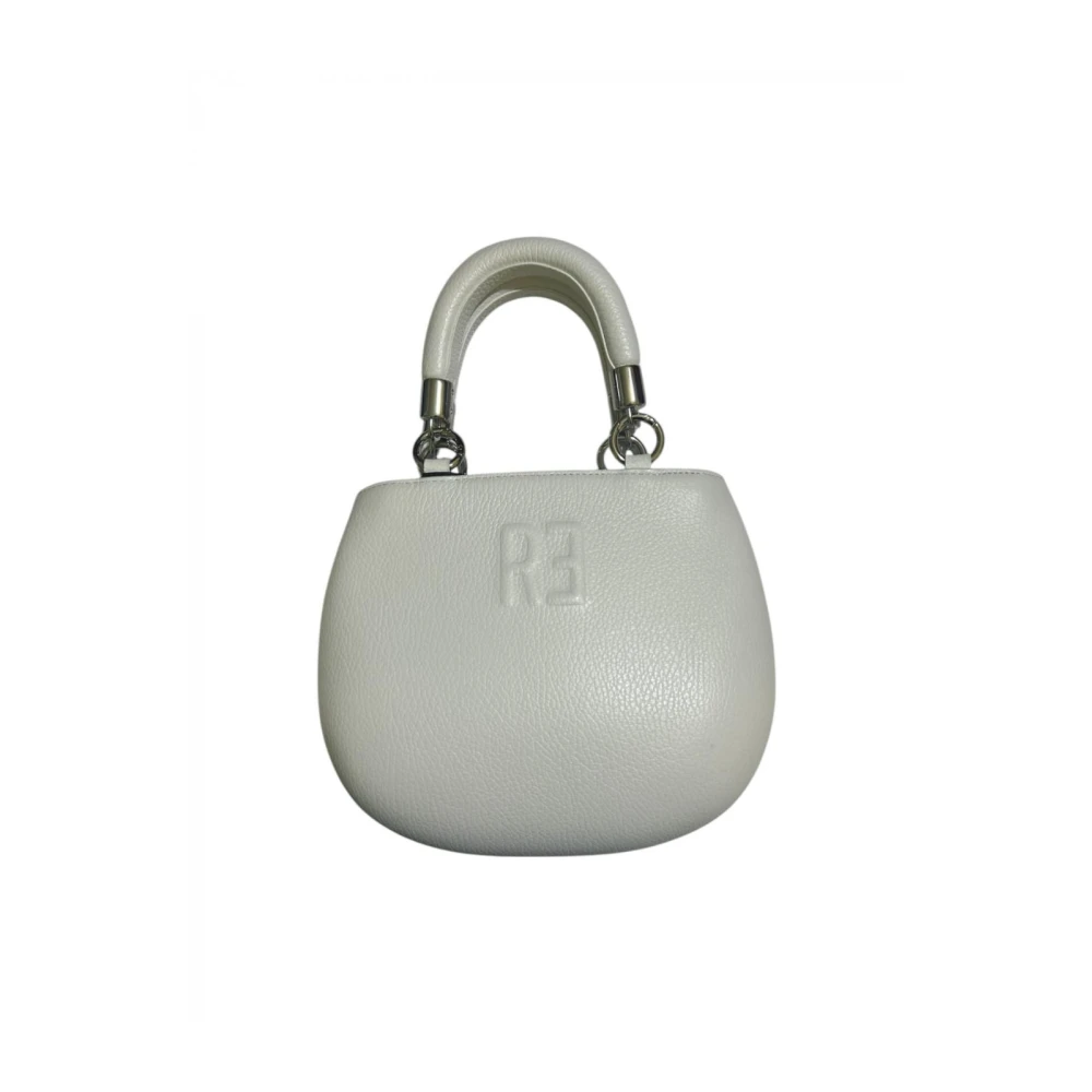 Rebelle Witte leren tas met rits White Dames