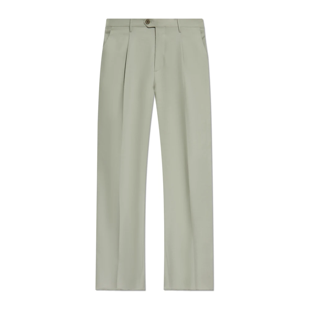 ETRO Zwarte Wol Formele Broek White Heren