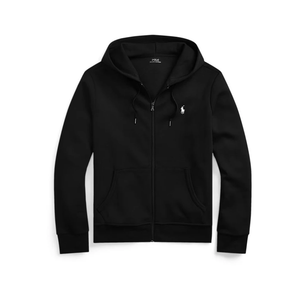 Polo Ralph Lauren Classic Fleece Full Zip Hoodie - Male - Zip-Throughs - Black - S - Sweatshirts & Hoodies