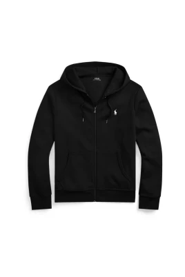 Klassisk Fleece Hoodie med Hel Dragkedja