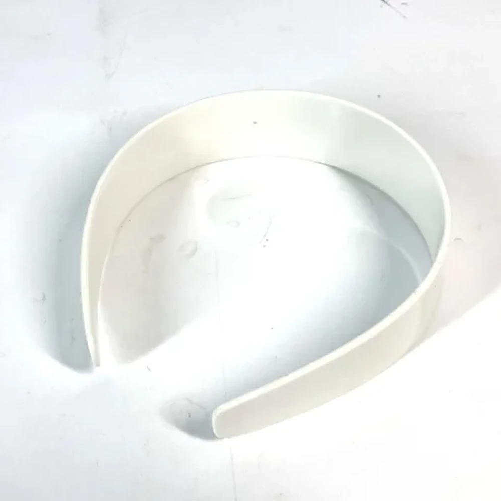 Celine Vintage Pre-owned Plastic hair-accessories White Dames