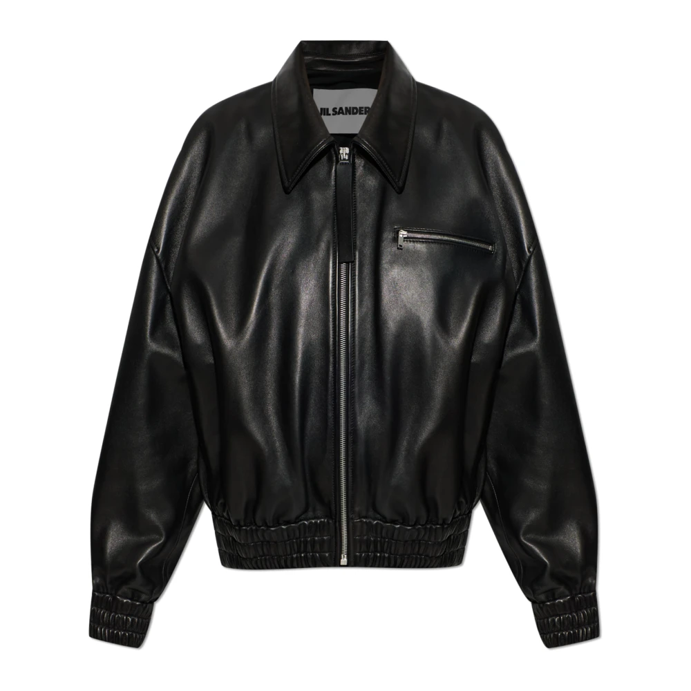 Jil Sander Donna Nero Leather Jackets
