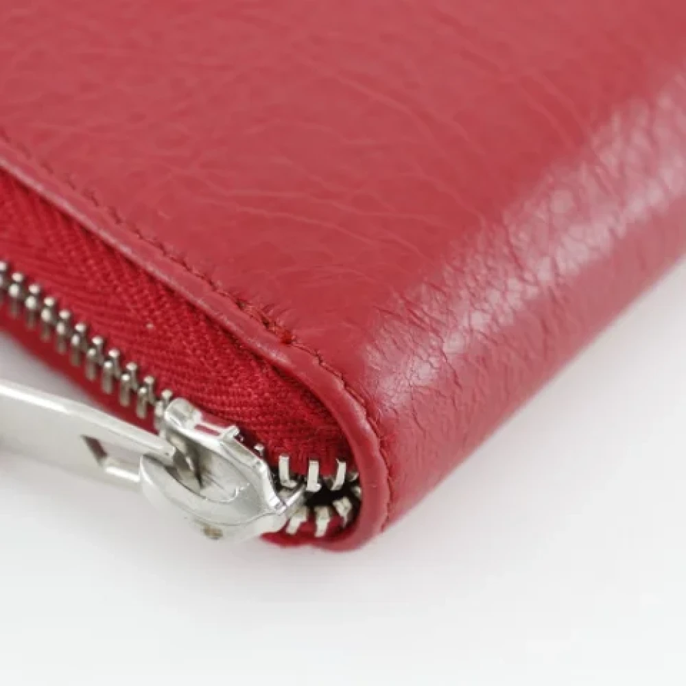 Balenciaga Vintage Pre-owned Leather wallets Red Dames