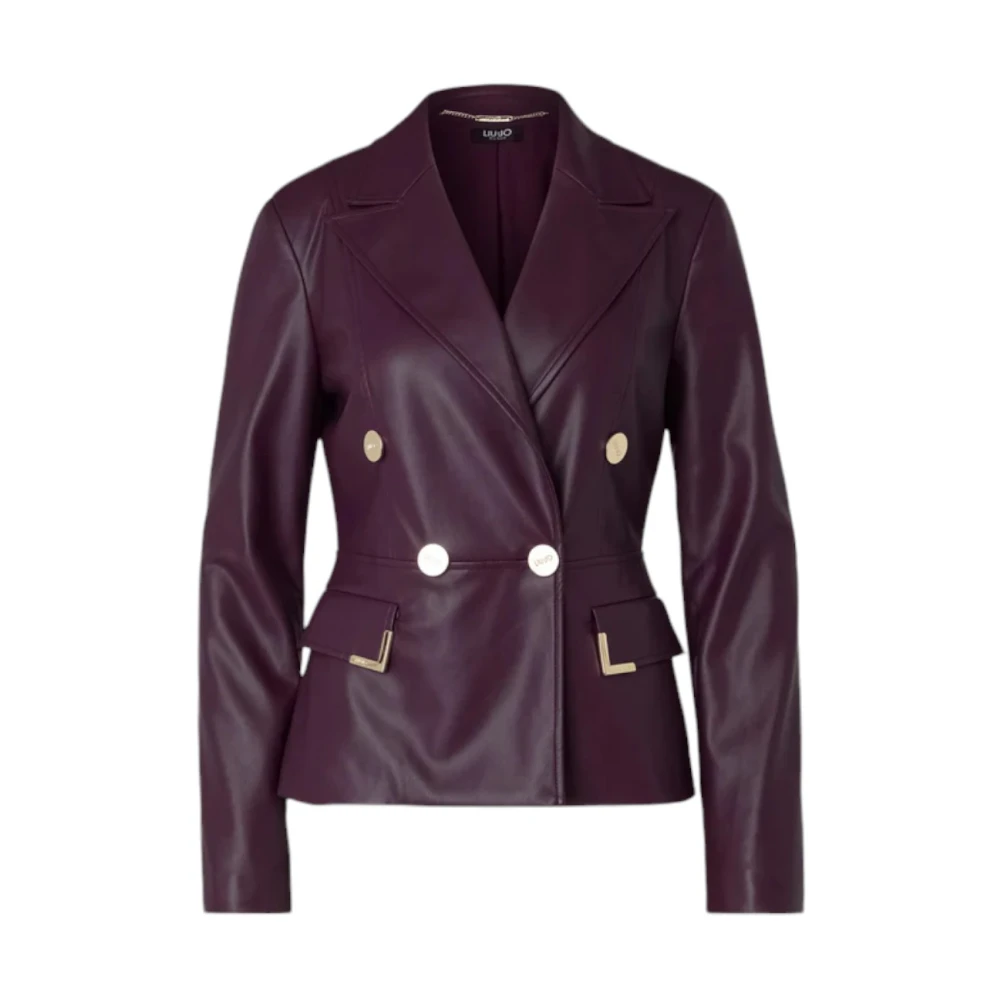 Liu Jo Elegante Blazer voor Vrouwen Purple Dames