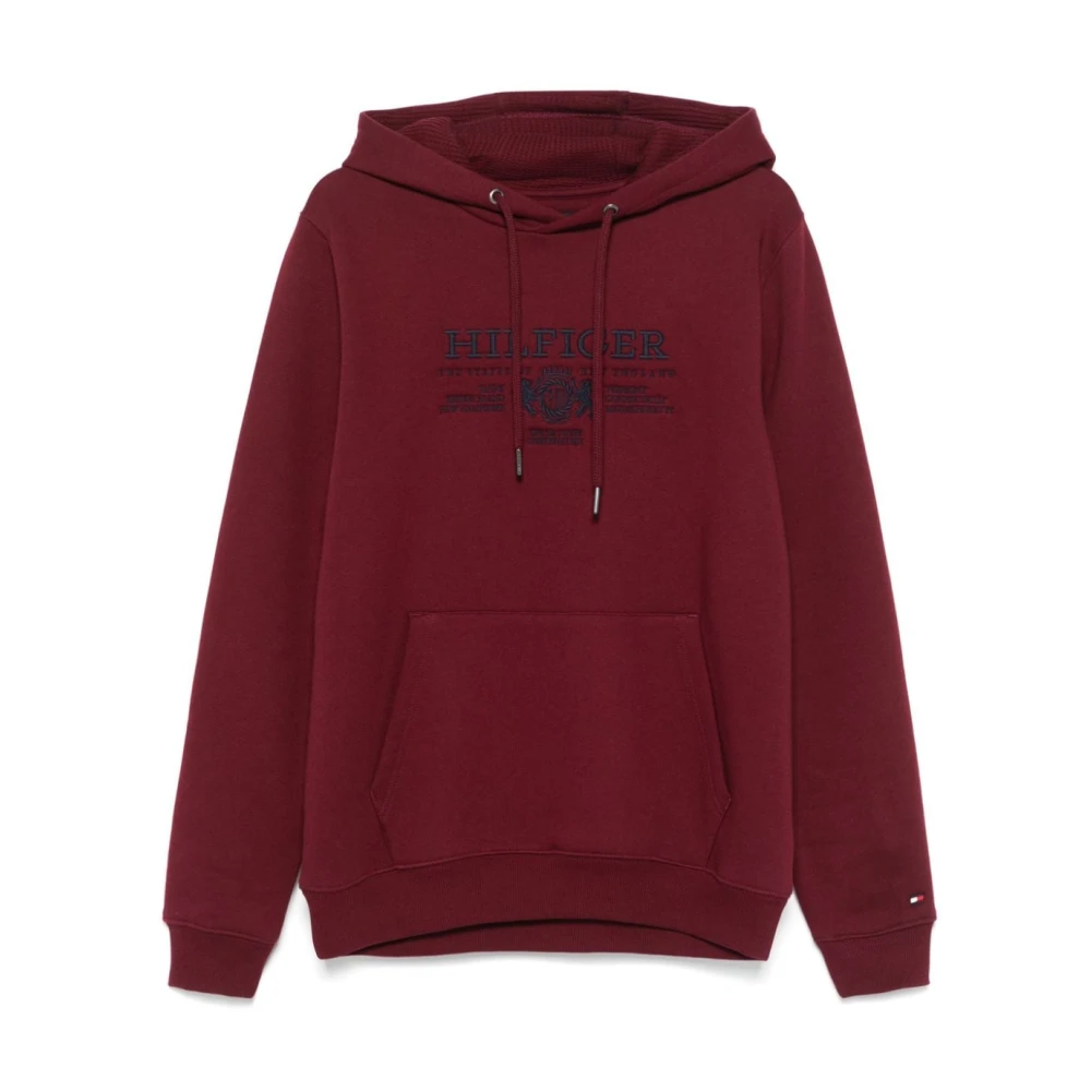 Tommy Hilfiger Rode Sweater met Geborduurd Logo Red Heren