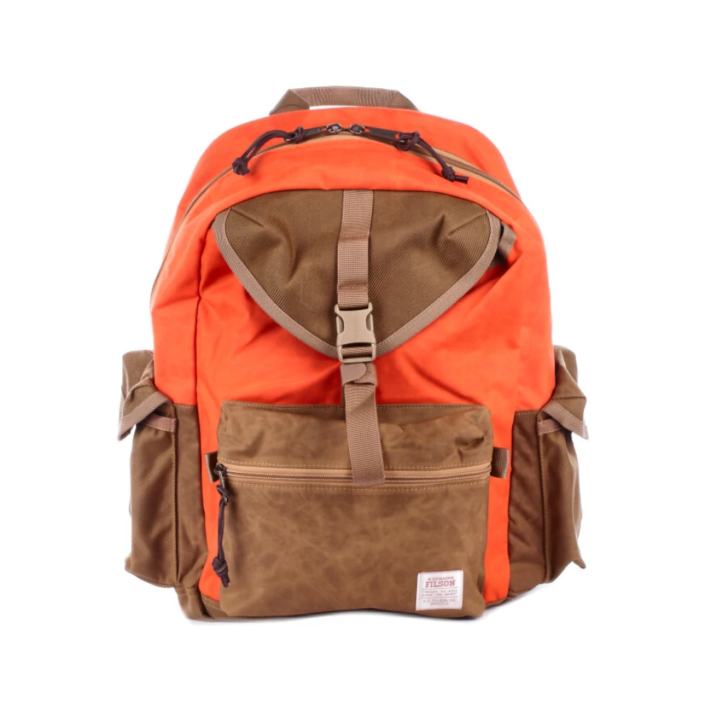Filson Logo Voorkant Verstelbare Banden Ritssluiting Red Heren