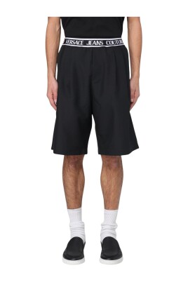 sorte-afslappede-shorts-med-elastik-talje