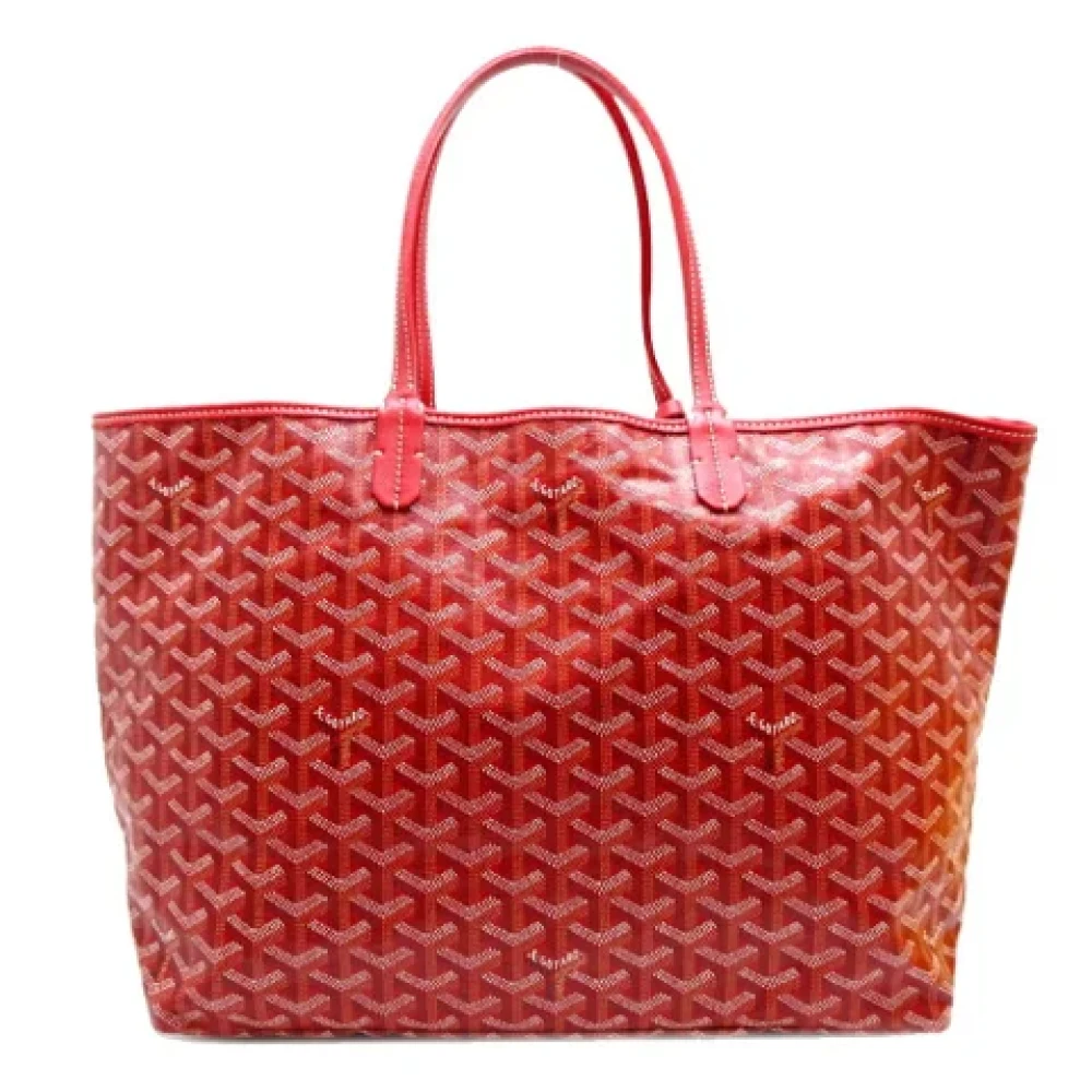 Goyard Vintage Pre-owned Leather handbags Red Dames