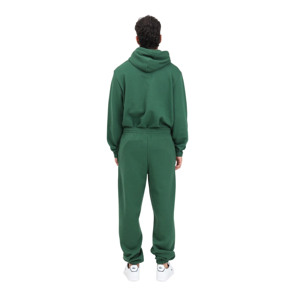Lacoste Groene Sportbroek Handtekening Krokodil Patch Green Heren