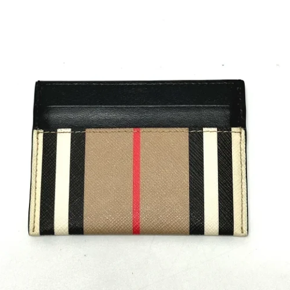 Burberry Vintage Pre-owned Leather wallets Beige Dames