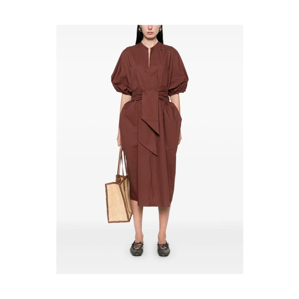 Soeur Kastanjebruine Jurk met Verstelbare Taille Brown Dames