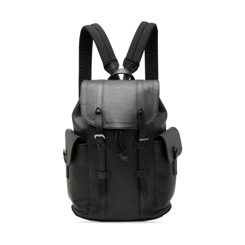 Louis Vuitton Vintage Women's Black Pre-Owned Stylish Backpack