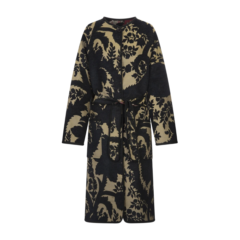 ETRO Omkeerbare Bloemen Jacquard Jas Multicolor Dames