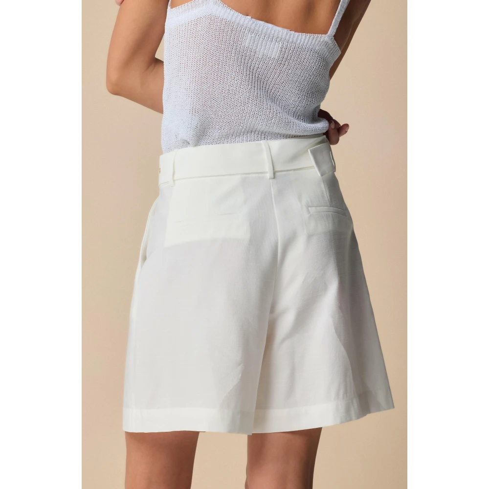 Kocca Wijde broek met riem White Dames